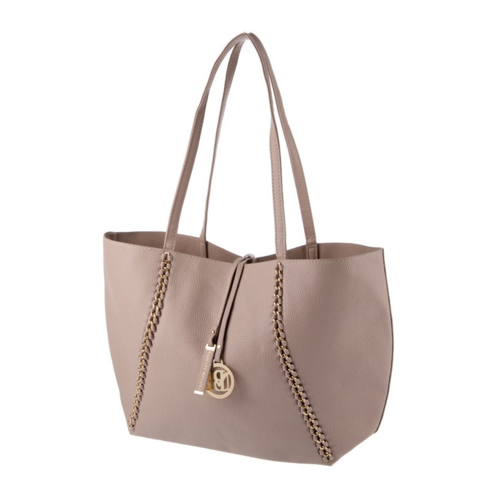 Badgley Mischka Taupe Tote Bag